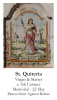 St. Quiteria Prayer Card